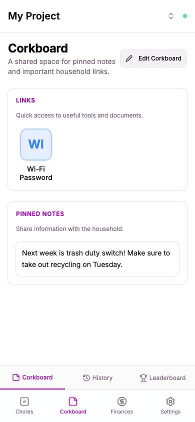 Digital Corkboard